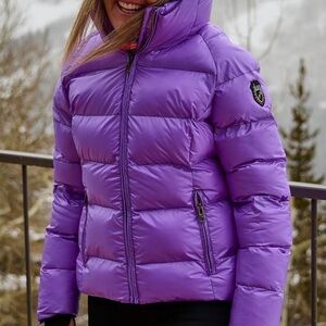 Skea Purple Puffer Ski Jacket - Women's Coat Size 10
